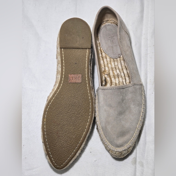 Frye Cement Lee Line Suede Espadrilles Flats size 8M - Picture 5 of 9